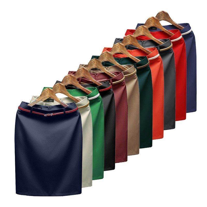 高腰职业工装半身裙女士2025春夏新款韩版时尚短裙一步包臀西装裙