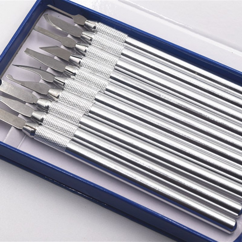 雕蜡刀 掏底刀 雕刻刀 套装雕蜡片刀 DIY首饰雕刻蜡模起板用工具