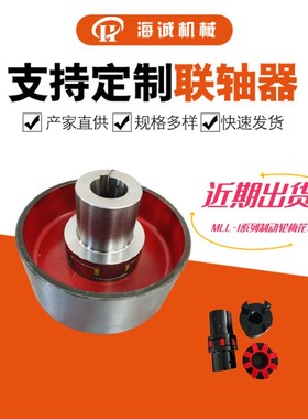 带制动轮梅花联轴器LMZ型MLL梅花垫MT9电机传动连接