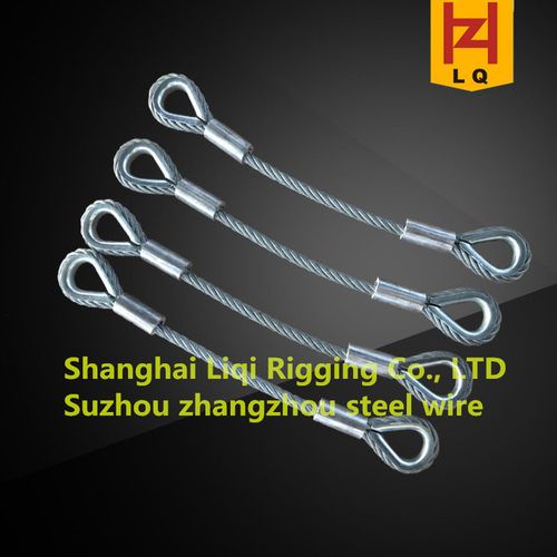 供应起重吊装用钢丝绳吊索具，镀锌压制索具 起重用压制无油钢绳