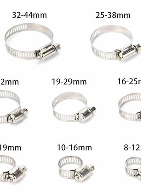 跨境81pcs 盒装 201不锈钢/美式单耳卡箍喉箍,重型水管夹油管接头