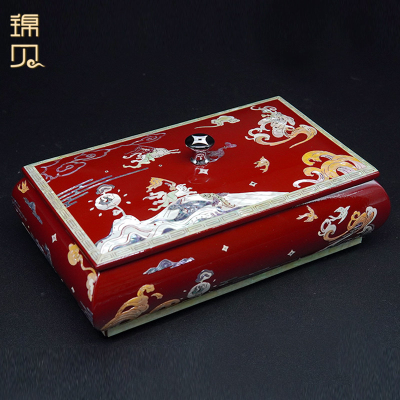锦贝螺钿漆器首饰礼品盒收纳五金节日通用送妈妈女友神话风格高档,饰品/流行首饰/时尚饰品新,首饰盒,淘宝优惠券,粉丝福利购,淘宝优惠卷