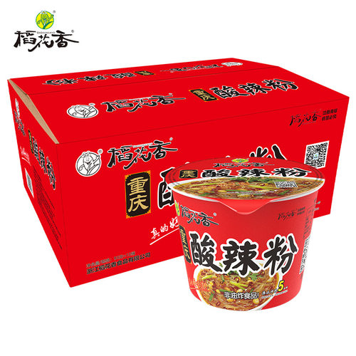 稻花香酸辣粉方便面重庆速食泡面厂家直销整箱6桶装