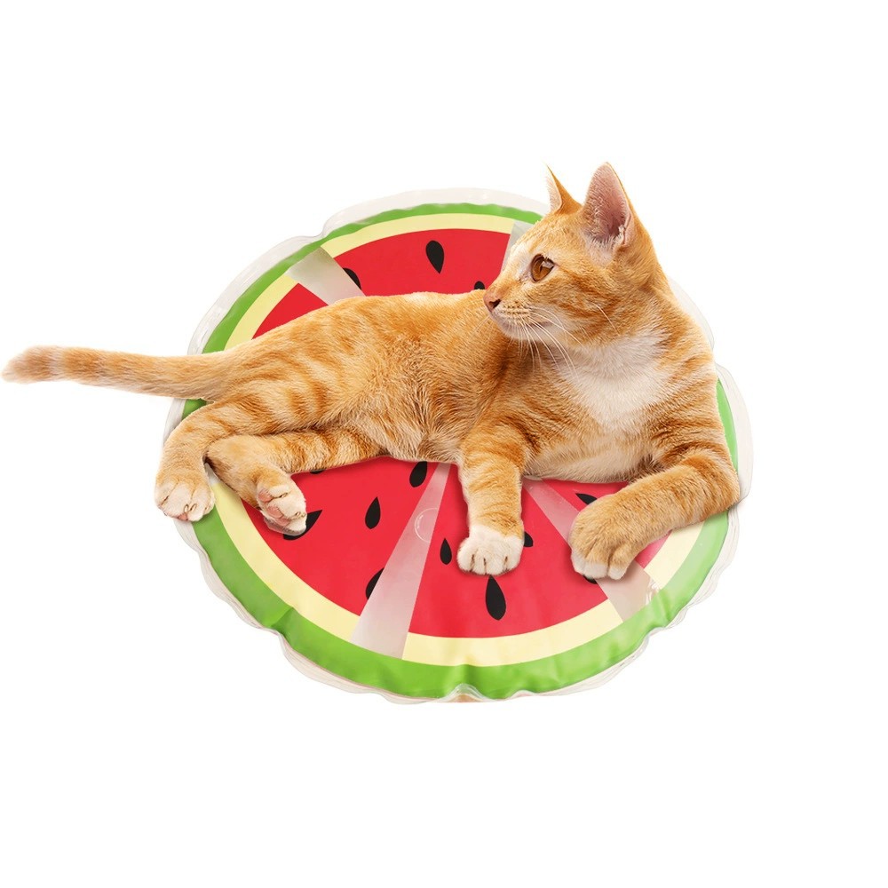 源头工厂宠物冰垫猫狗夏季充水降温清凉垫水果图案可爱软垫睡垫