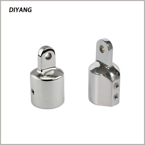 不锈钢316滑帽游艇遮阳蓬配件船用五金遮阳棚伞连接固定件支架