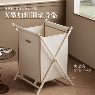 高颜值家用高级感脏衣服收纳筐脏衣篓可折叠卫生间轻奢网红脏