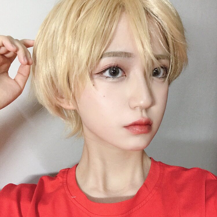 伪娘假发女短蓬松自然斜刘海