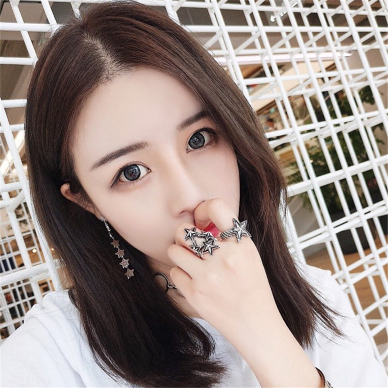 现货齐肩短假发女士欧美外贸中分
