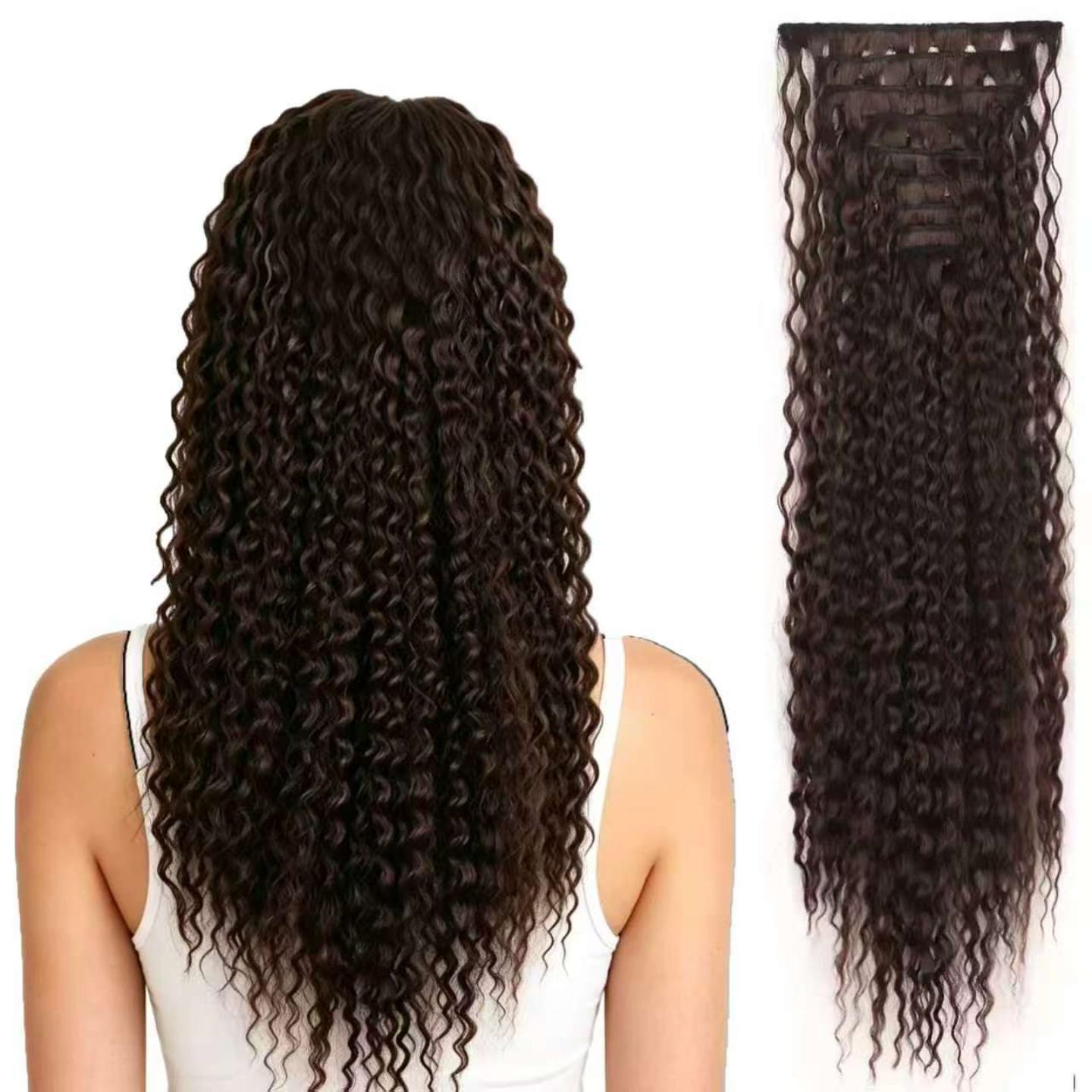 假发片9件套卡子发deepcurl接发