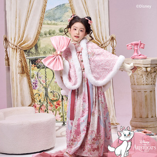 新款 冬季 加绒女两件套吊带裙 迪士尼玛丽猫猫咪来信 十三余童装