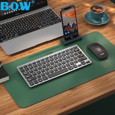 BOW笔记本电脑有线无线键盘鼠标套装电竞游戏女生办公打字专用小