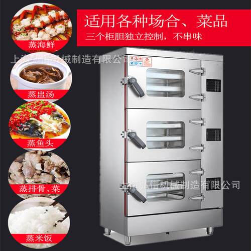 脑海鲜蒸蒸箱 蒸汽立体环CH-WA-3绕饭柜 饭店商用大型微电监控蒸