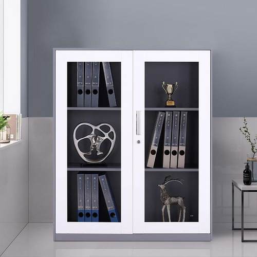 铁皮文柜件柜矮柜料阳台物FL-PS-HB柜工具柜抽屉小柜子带锁储档案