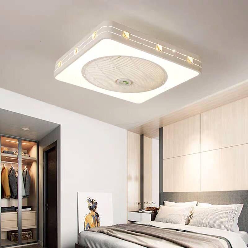 家直吸顶风扇灯卧室餐厅客厅吊厂扇灯HL-F075风超供薄简约现代一