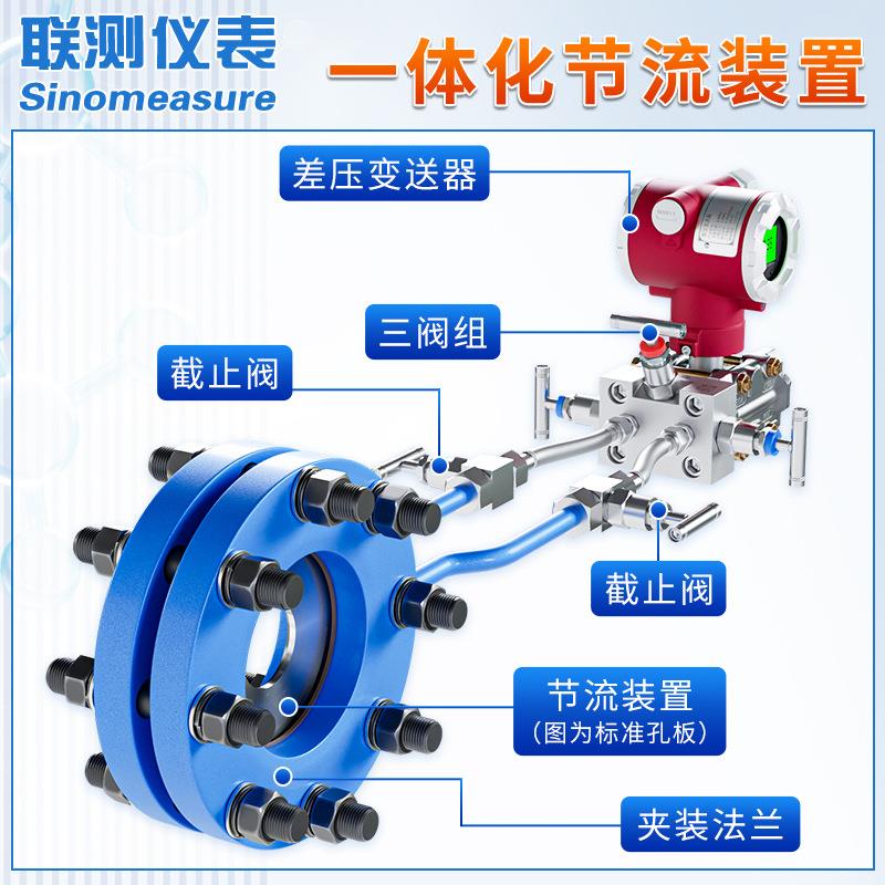 联测孔板2流量计气体蒸汽液体楔形vNKQ锥5文丘里嘴dn5/0差压流量