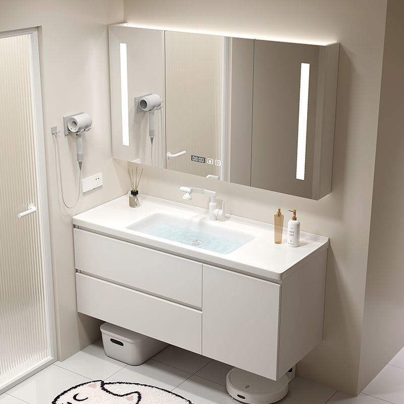 油新款厘奶风浴室451柜陶瓷一体盆65/705CM85/95公分15/115米洗漱