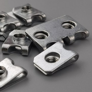 锁体螺丝带攻丝夹片霸王锁体圆柱锁体方头锁体夹片带M5专攻滑丝