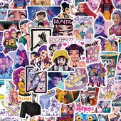 120张K POP：猎魔女团贴纸趣味学生装 饰手账桌面手机壳笔记本