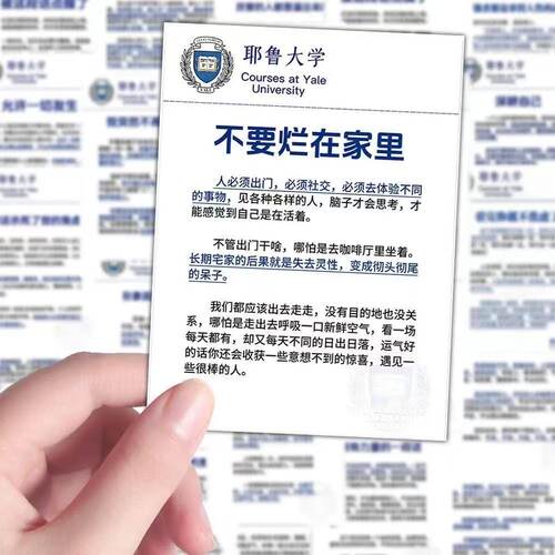 128张耶鲁思维提升贴纸自律学习方法参考diy笔记本iPad贴纸防水