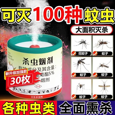 室内驱蚊子灭除蚊子神器杀虫烟剂强力烟雾熏杀虫弹家用苍蝇消灭星