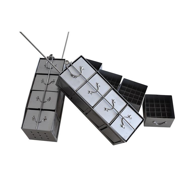 升级加厚液氮罐提篮提桶不同规格冻存架抽屉式吊架