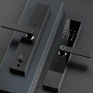 指纹锁一握开学校公寓出租房智能门锁通通锁密码锁带钥匙