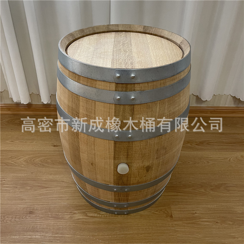 120L红酒立式橡木桶酒吧货源