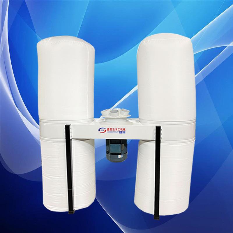 木工机械吸尘器布袋除尘器单双桶移动式工业集尘器雕刻机吸尘机