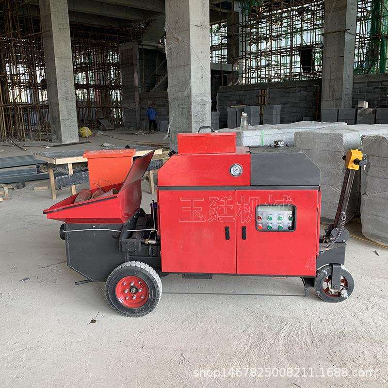 轻便小型混凝土细石输送泵二次构造柱浇筑机上料机移动方便