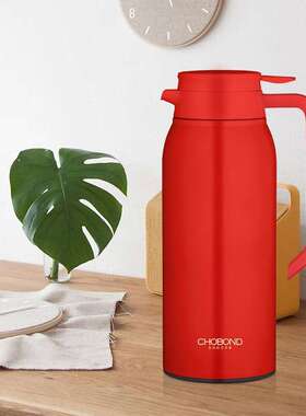 肖.邦CB-P129沸点真空保温壶红色1500ml新款暖水壶保温壶保温瓶