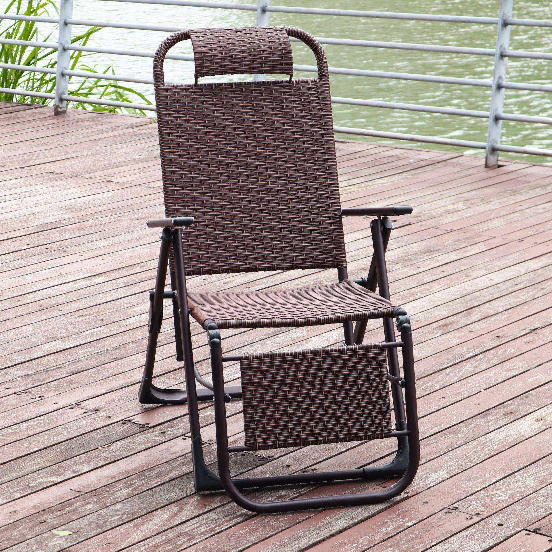 新中式藤编折叠午休椅藤椅家用阳台户外靠背椅子午睡椅便携躺椅,特色手工艺,其他特色工艺品,淘宝优惠券,粉丝福利购,淘宝优惠卷