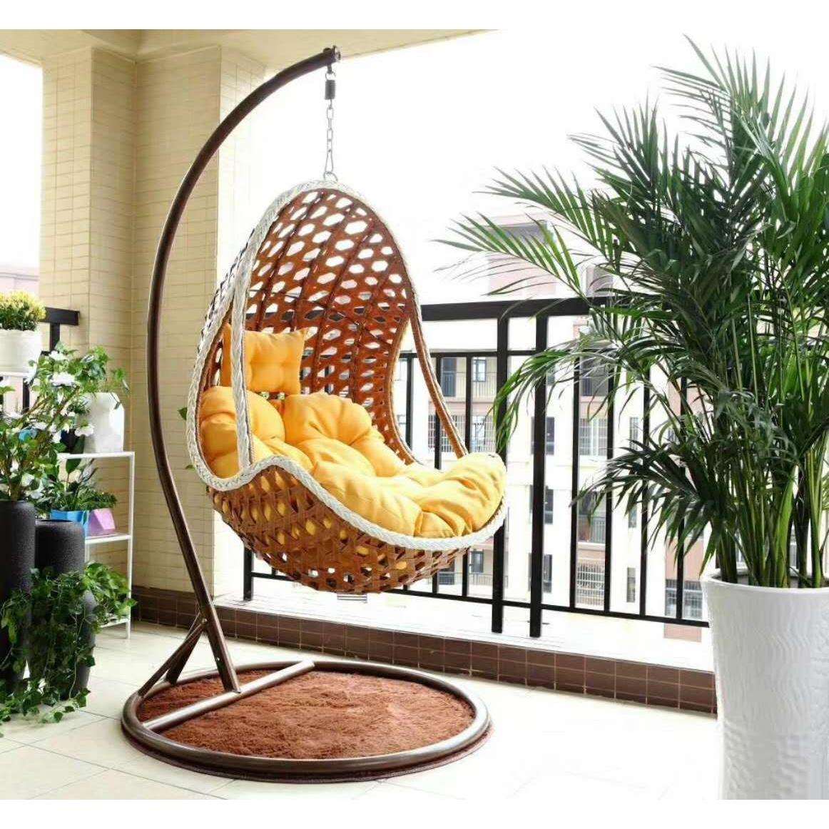 室内吊椅阳台鸟巢吊篮客厅摇篮椅懒人藤摇椅儿童秋千椅户外掉椅