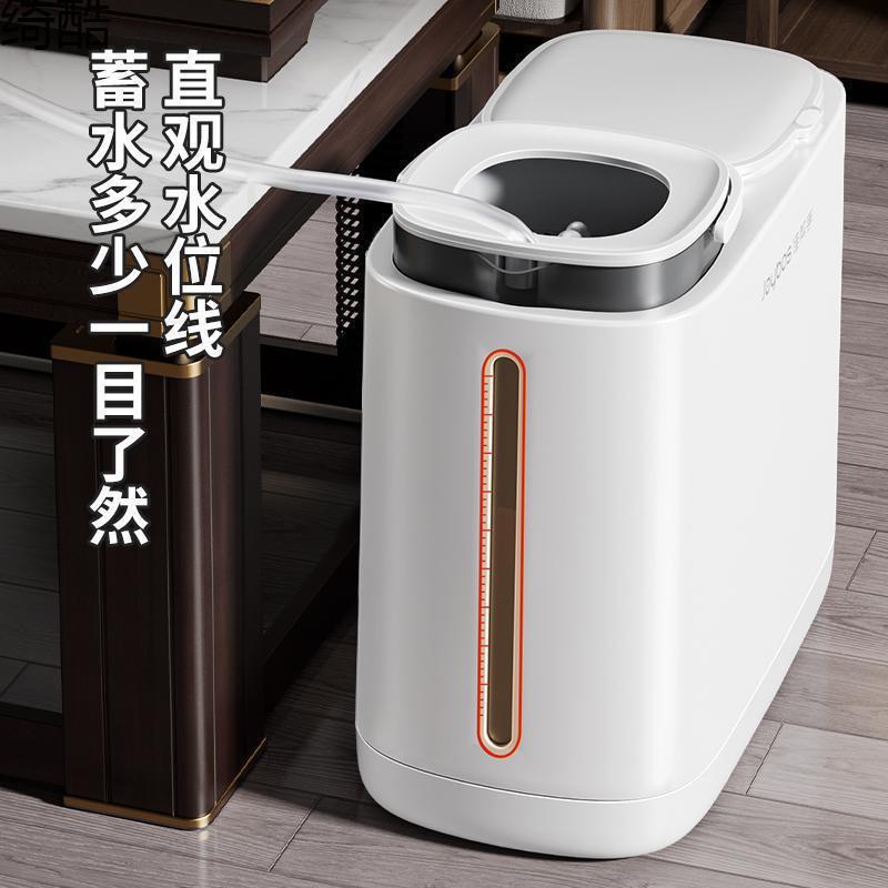 新款滤茶桶厨房客厅茶水垃圾桶茶渣干湿分离过滤排水桶详情塑包邮