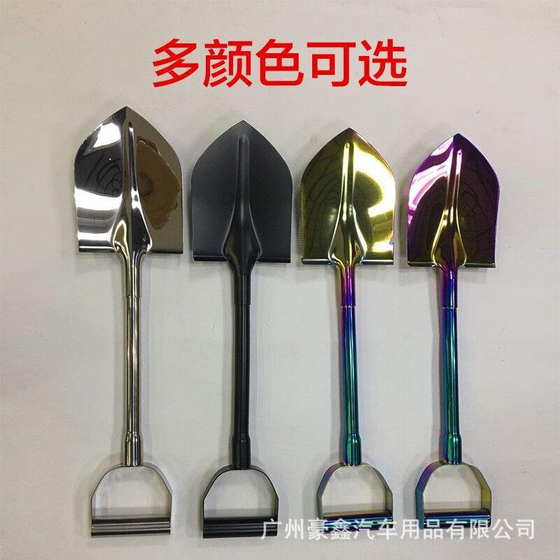 升级版多功能后备胎铲子越野车后备胎罩铁锹不锈钢锹自救工兵铲