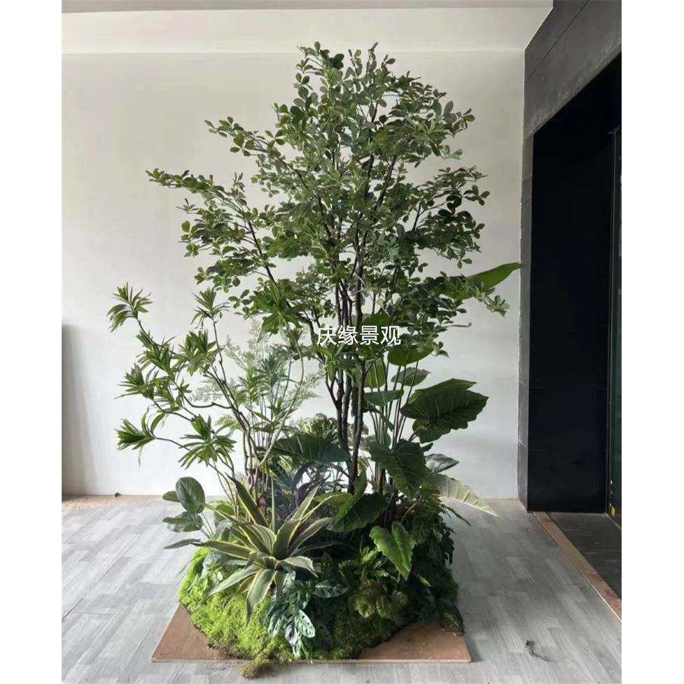 仿真马醉木室内装饰盆栽绿植槐树鸡爪械蕨树落地摆件软装商场别墅