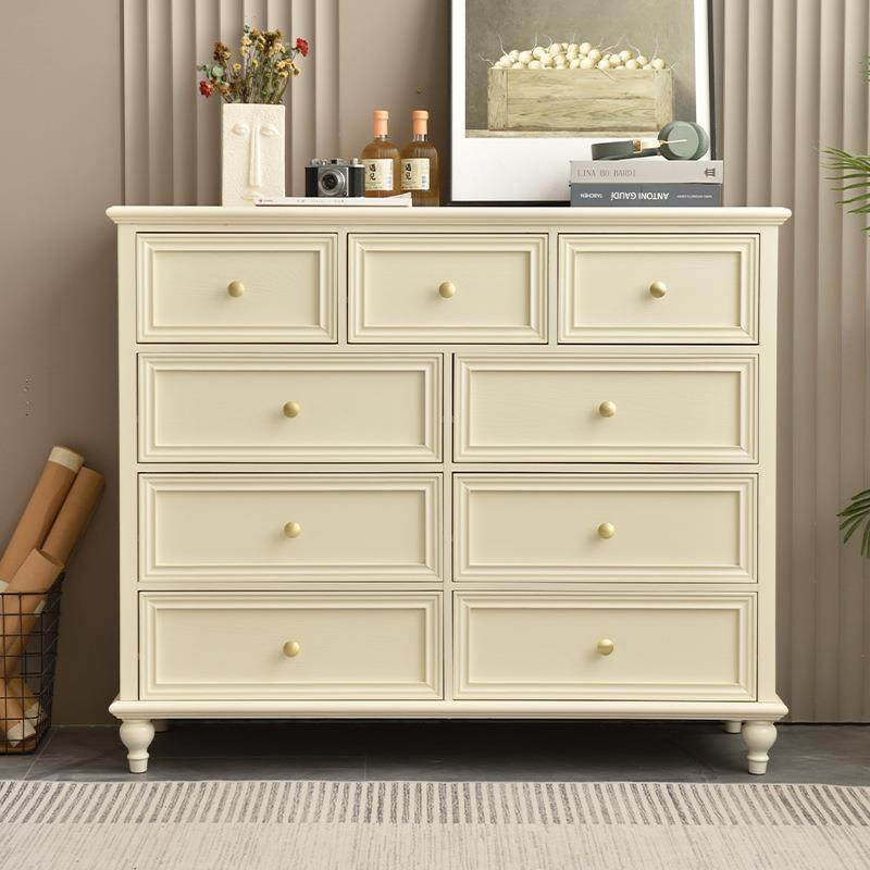 美式五斗柜收纳柜轻奢储物柜抽屉柜六斗柜卧室收纳柜实木现代斗柜