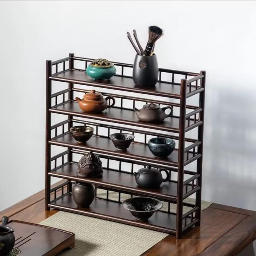 10桌面博古架茶杯架茶具架子置物架茶壶架茶货架展示架紫砂壶展柜