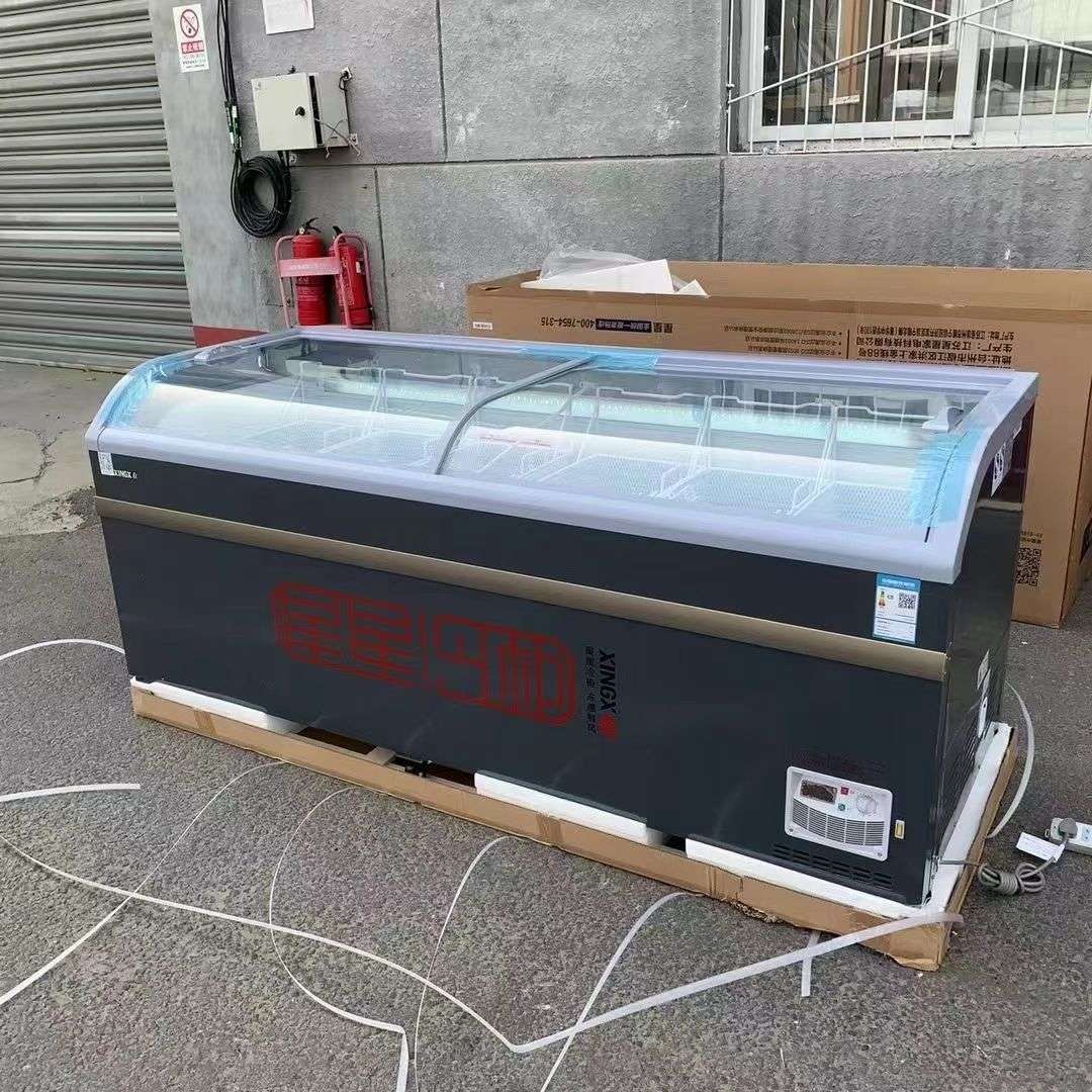 星星冷柜SD/SC-500BY600/700升卧式冷冻冷藏岛柜圆弧商用展示冰柜