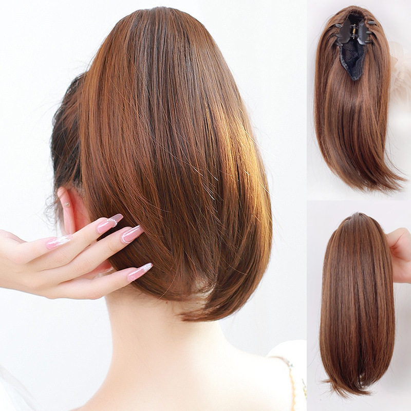 假发马尾小抓夹短内扣马尾30cm易佩戴气质逼真短直马尾假发抓夹式,美发护发/假发,马尾,淘宝优惠券,粉丝福利购,淘宝优惠卷