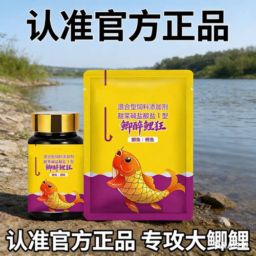 鲫醉鲤狂饵料钓鱼小药添加剂鱼饵粉末颗粒鲫鱼鲤鱼专用四季通用