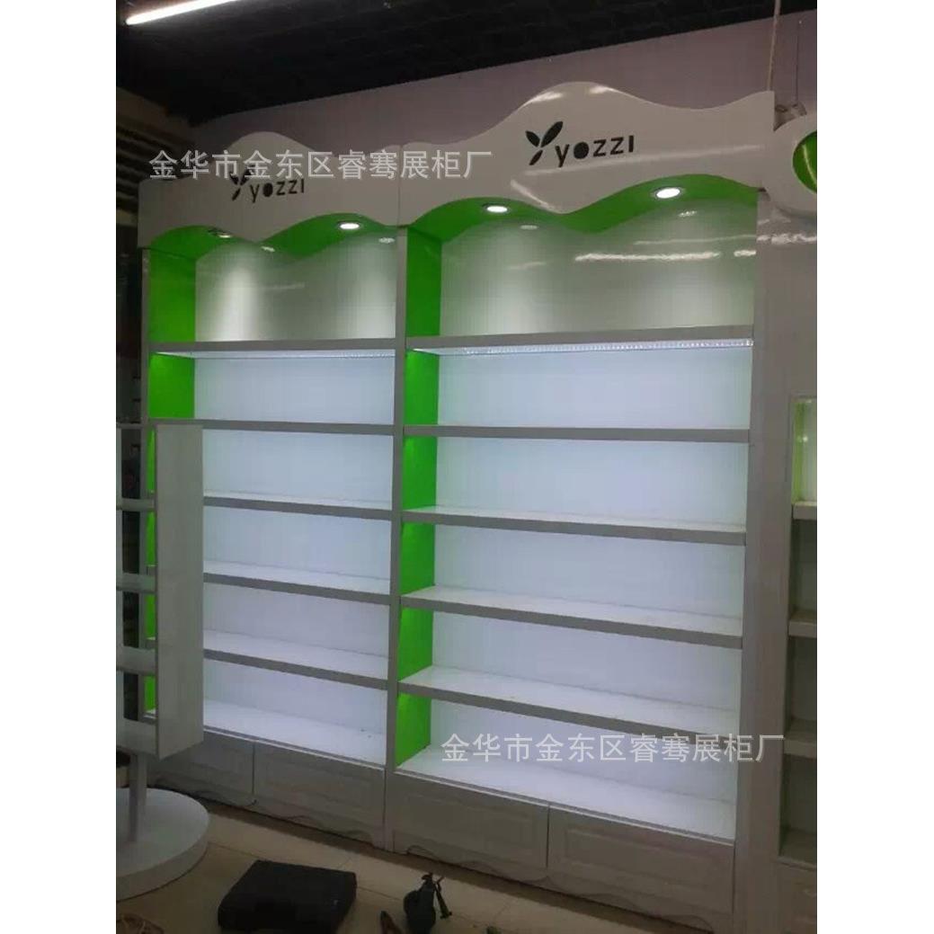 木质中白展示柜欧式珠宝展柜茶架子展示柜义乌展柜设计制作
