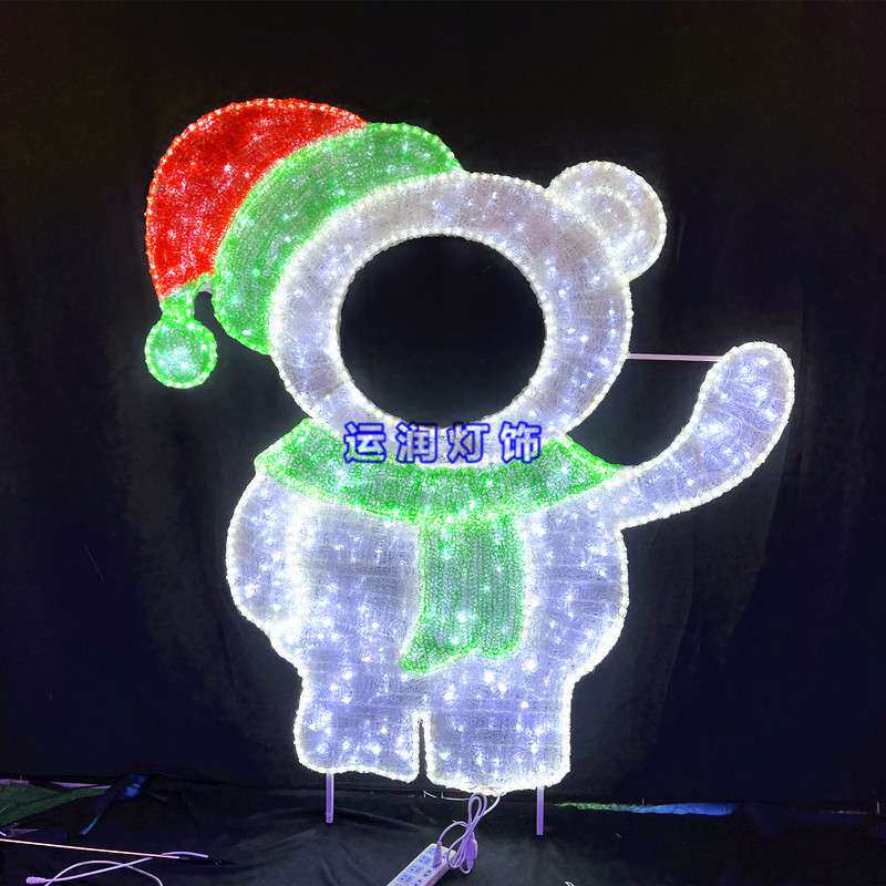 LED打卡拍照卡通动物造型灯灯/LED街道灯LED图案灯圣诞老人造型灯
