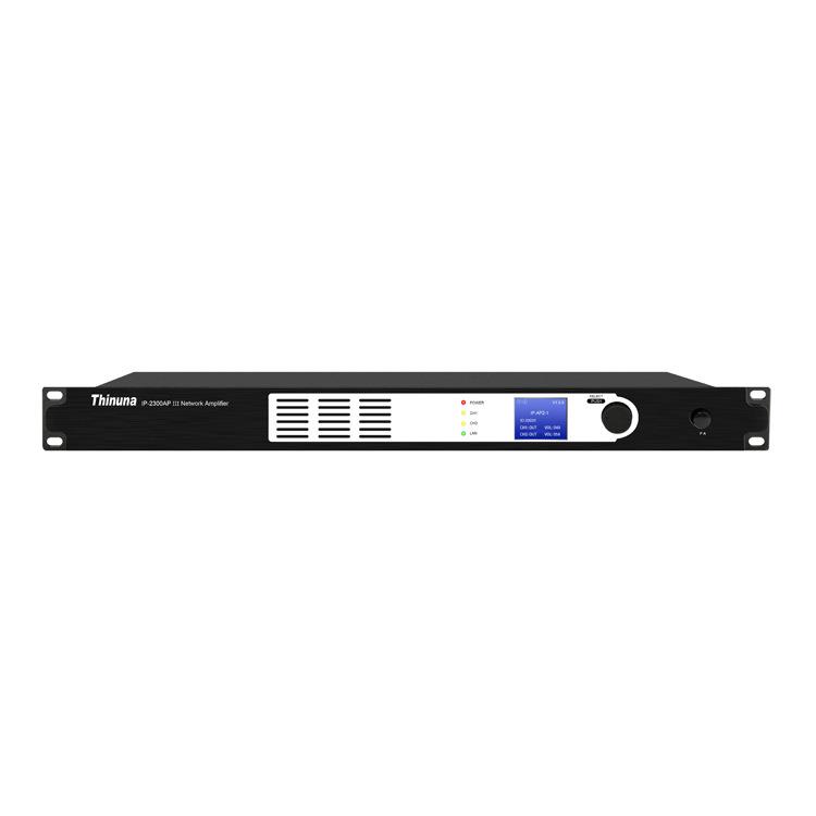 ThinunaIP-2300APIII300W双通道功放IP网络公共广播系统功放机