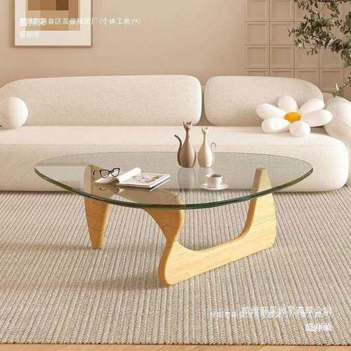 直销实木茶几中古风客厅家用创意小户型桌子法式复古轻奢