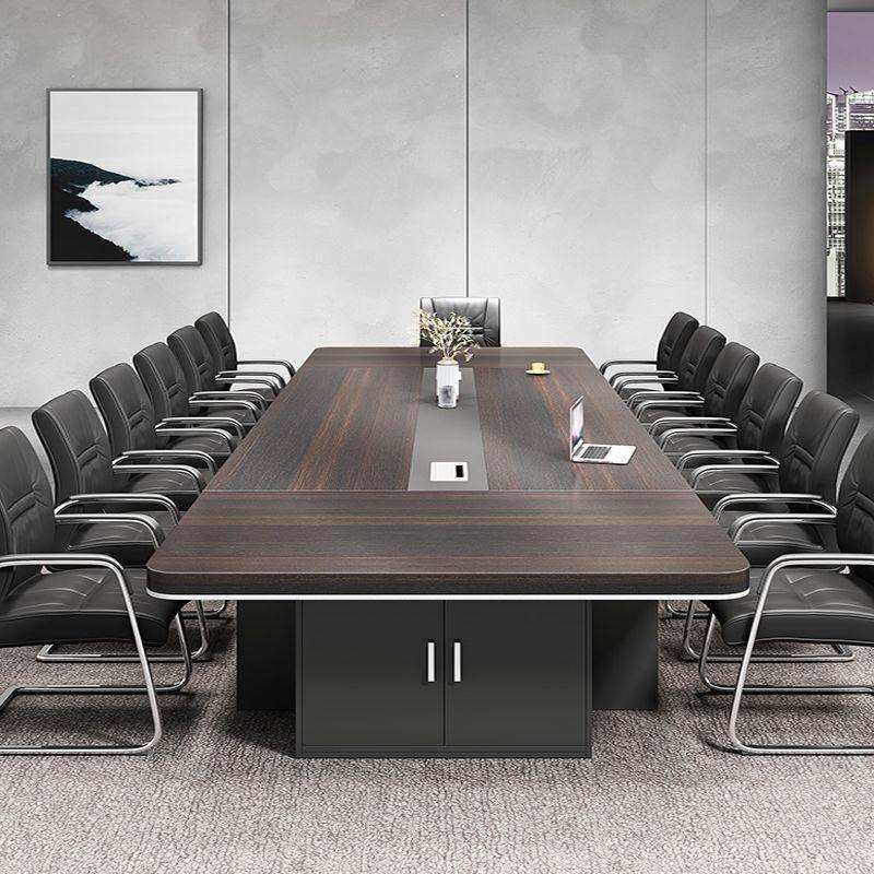 会议桌长桌简约现代长条桌会议室桌椅组合办公家具大型员工培训桌