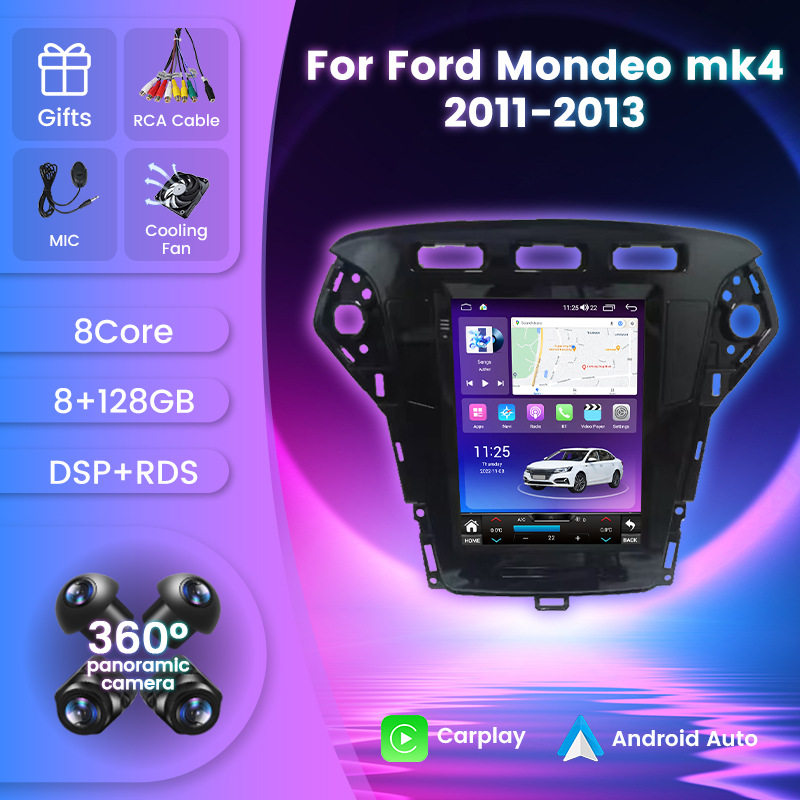 适用11-13款福特蒙迪欧竖屏安卓车载导航仪Ford Mondeo mk4上孔位