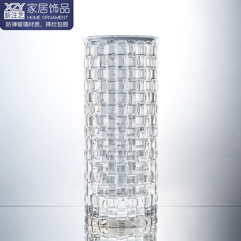 北欧轻奢仿玻璃防摔客厅花瓶