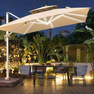 户外遮阳伞庭院伞别墅露天花园大太阳伞棚商用摆摊室外罗马伞抗风