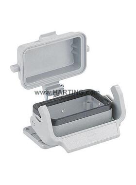 HARTING连接器09300100303开孔底座HAN-10B-HBM-SL-K带盖