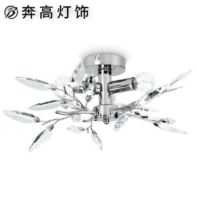 水晶吸顶灯叶片亚克力吸顶灯花朵个性水晶吸顶灯浪漫